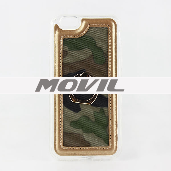 NP-2502 Borde de oro Funda para el iPhone 6 With Buckle Holder-11